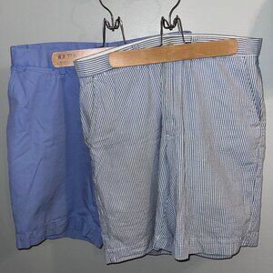 Polo Ralph Lauren Blue Shorts - Blue Chinos (31) and White/Blue Pinstripes (32)
